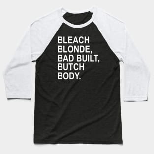 bleach blonde bad built butch body - jasmine crockett Baseball T-Shirt